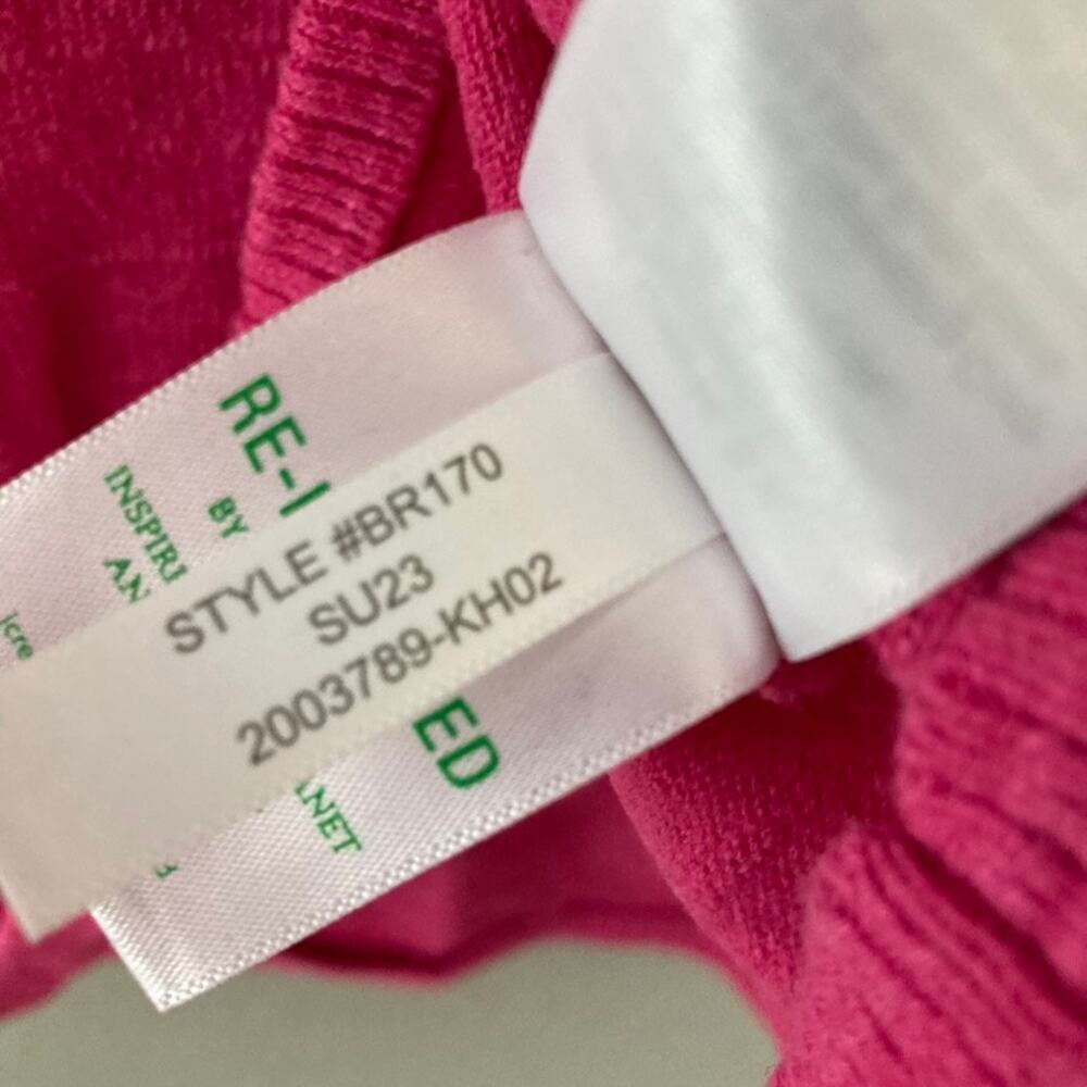J. Crew Short Sleeve Linen-blend Crewneck Sweater - Pink Medium - Picture 6 of 7